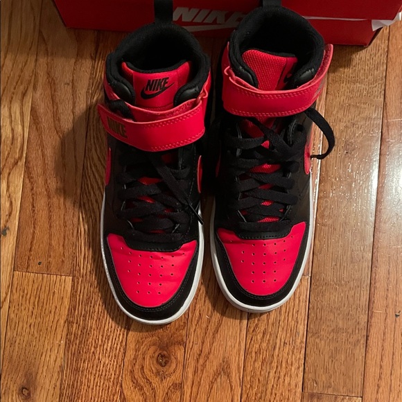 Nike Black and Pink High-Top Sneakers - Picture 9 of 9